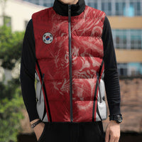 Custom South Korea Football 2026 Sleeveless Puffer Jacket Taegeuk Warriors Spirit Sporty Style