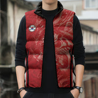Custom South Korea Football 2026 Sleeveless Puffer Jacket Taegeuk Warriors Spirit Sporty Style