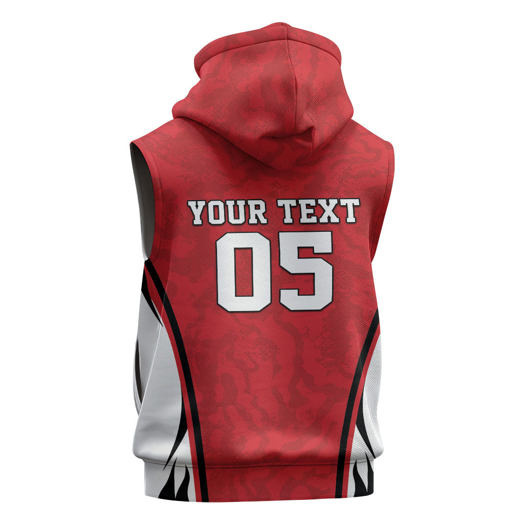 Custom South Korea Football 2026 Sleeveless Zip Hoodie Taegeuk Warriors Spirit Sporty Style