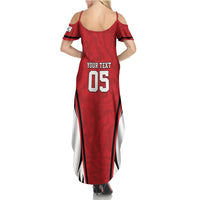 Custom South Korea Football 2026 Summer Maxi Dress Taegeuk Warriors Spirit Sporty Style