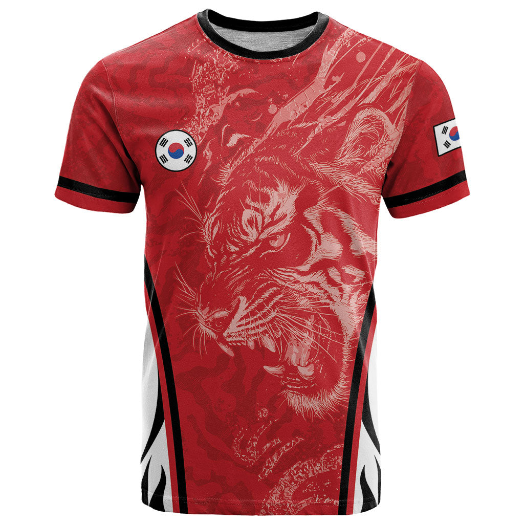 Custom South Korea Football 2026 T Shirt Taegeuk Warriors Spirit Sporty Style