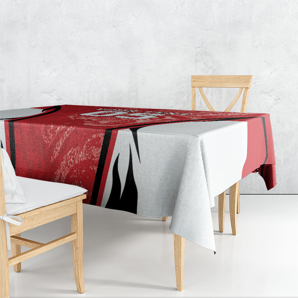 Custom South Korea Football 2026 Tablecloth Taegeuk Warriors Spirit Sporty Style