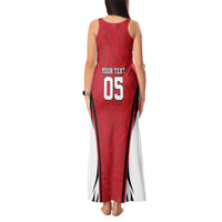 Custom South Korea Football 2026 Tank Maxi Dress Taegeuk Warriors Spirit Sporty Style