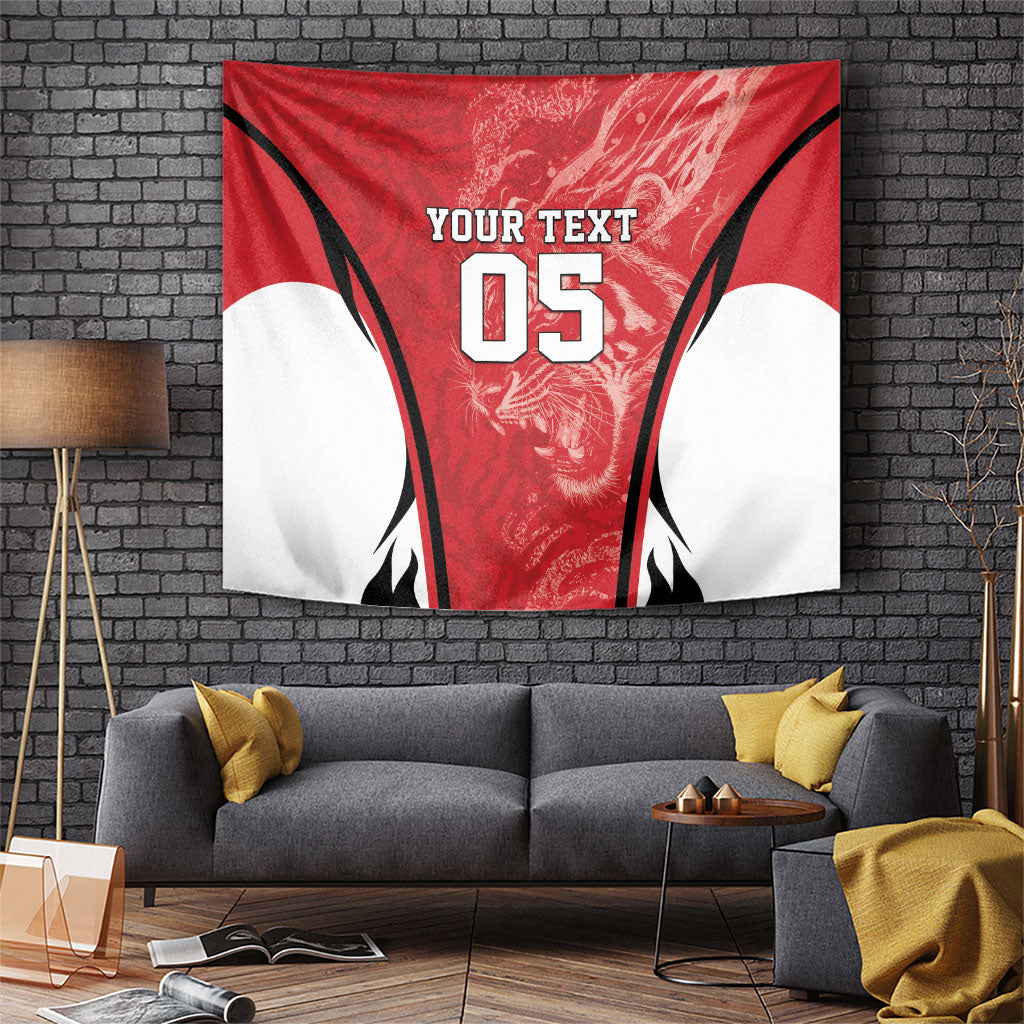 Custom South Korea Football 2026 Tapestry Taegeuk Warriors Spirit Sporty Style