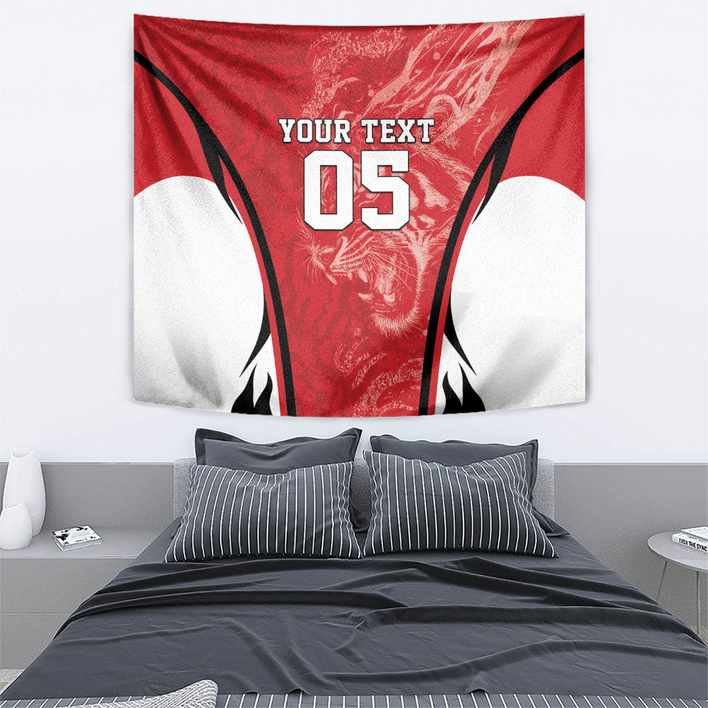 Custom South Korea Football 2026 Tapestry Taegeuk Warriors Spirit Sporty Style