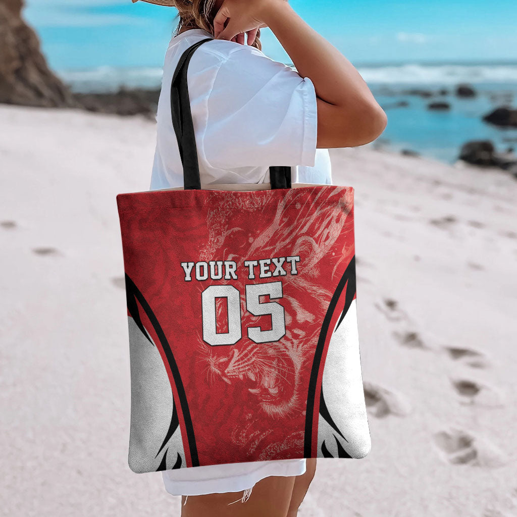 Custom South Korea Football 2026 Tote Bag Taegeuk Warriors Spirit Sporty Style