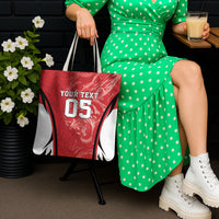 Custom South Korea Football 2026 Tote Bag Taegeuk Warriors Spirit Sporty Style