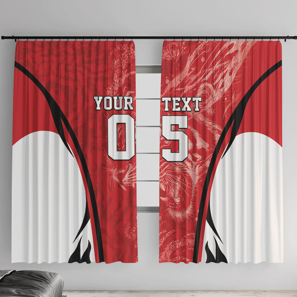 Custom South Korea Football 2026 Window Curtain Taegeuk Warriors Spirit Sporty Style