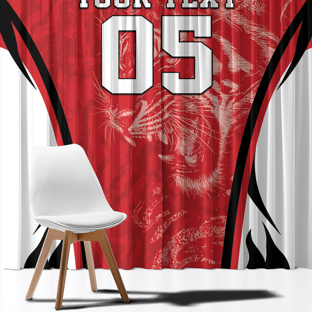 Custom South Korea Football 2026 Window Curtain Taegeuk Warriors Spirit Sporty Style