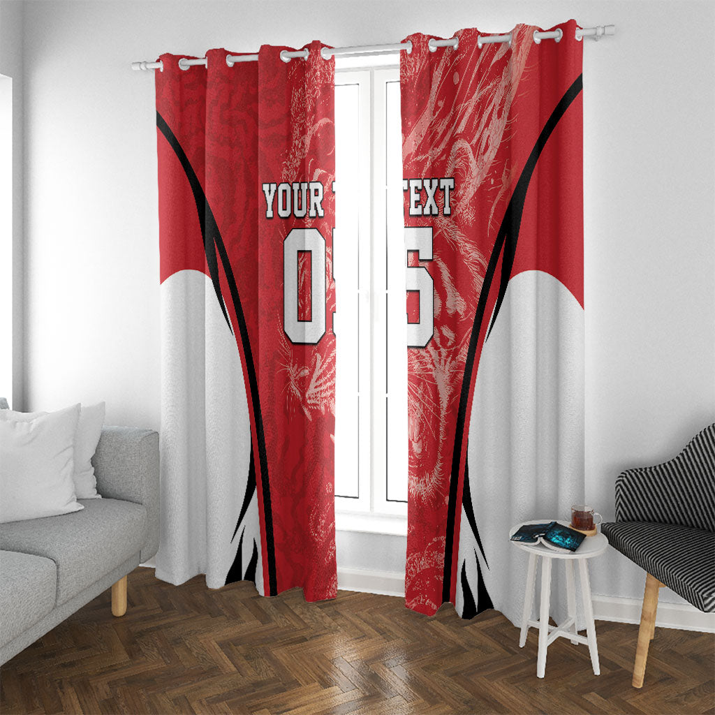 Custom South Korea Football 2026 Window Curtain Taegeuk Warriors Spirit Sporty Style