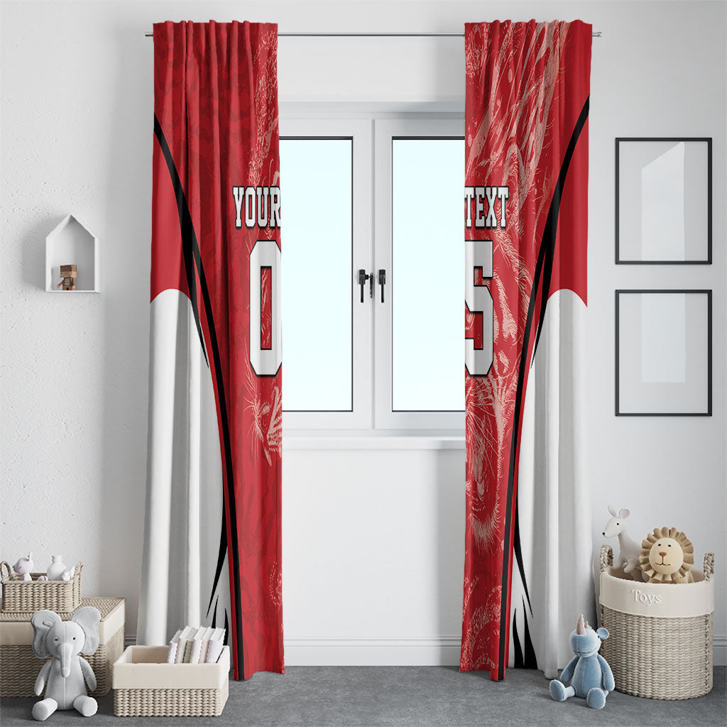 Custom South Korea Football 2026 Window Curtain Taegeuk Warriors Spirit Sporty Style