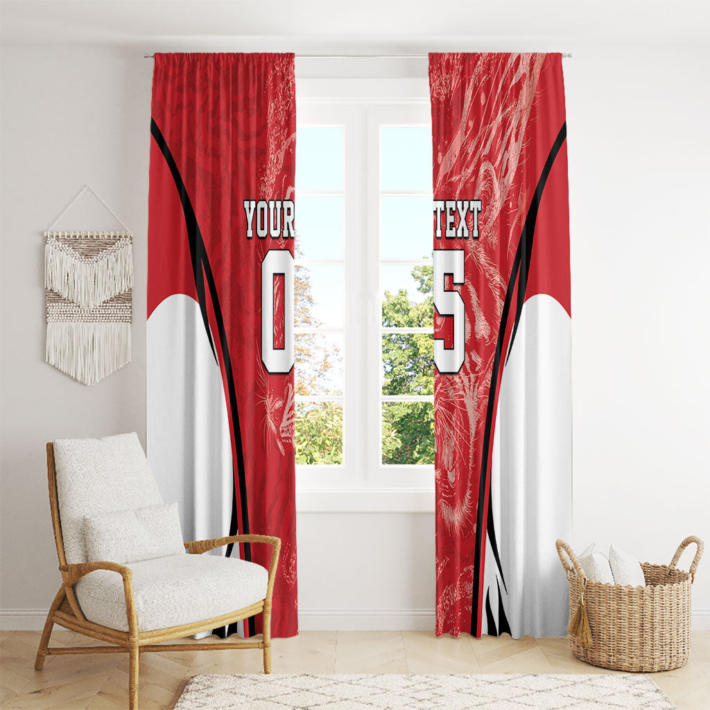 Custom South Korea Football 2026 Window Curtain Taegeuk Warriors Spirit Sporty Style