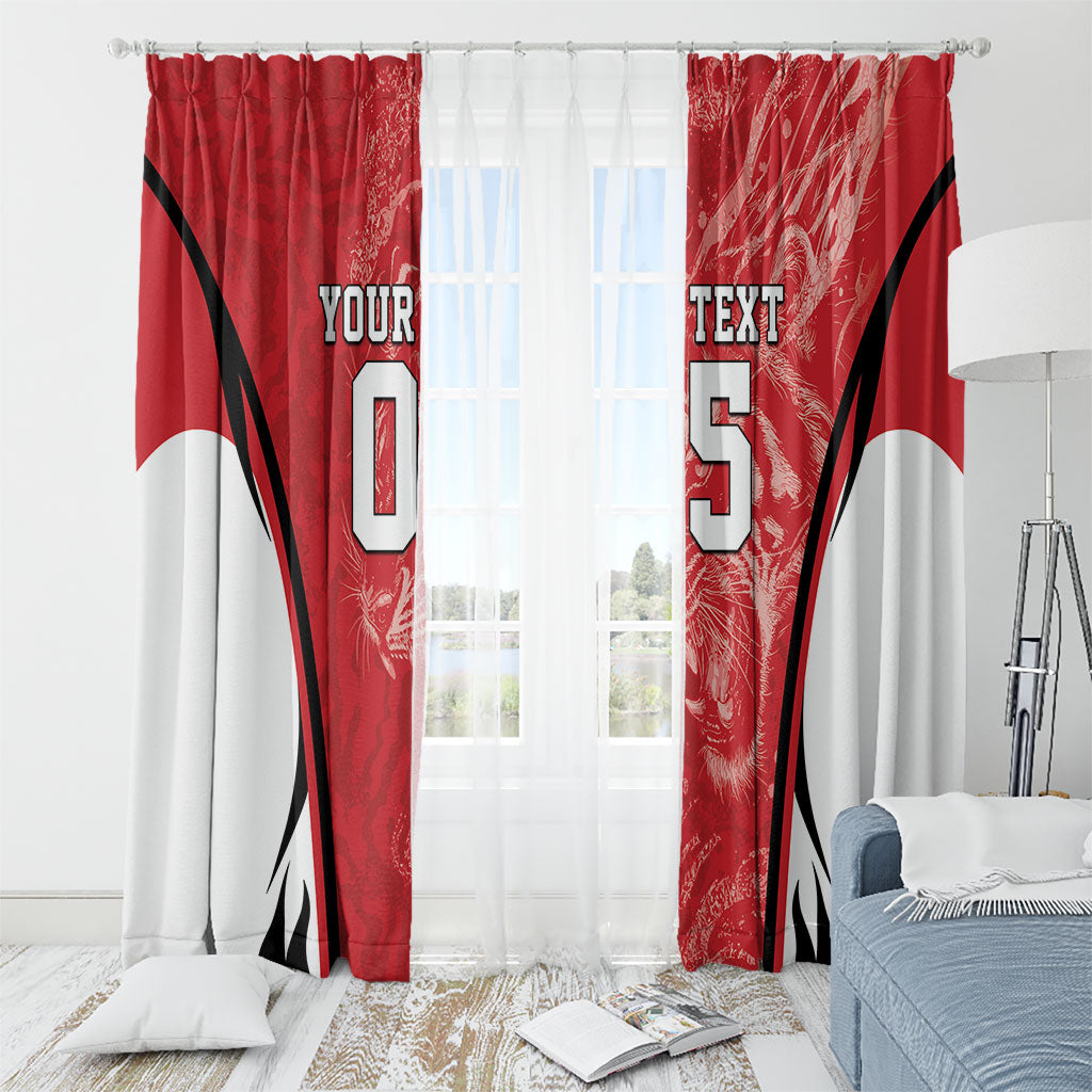 Custom South Korea Football 2026 Window Curtain Taegeuk Warriors Spirit Sporty Style