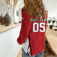 Custom South Korea Football 2026 Women Casual Shirt Taegeuk Warriors Spirit Sporty Style