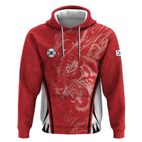 Custom South Korea Football 2026 Zip Hoodie Taegeuk Warriors Spirit Sporty Style