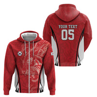 Custom South Korea Football 2026 Zip Hoodie Taegeuk Warriors Spirit Sporty Style