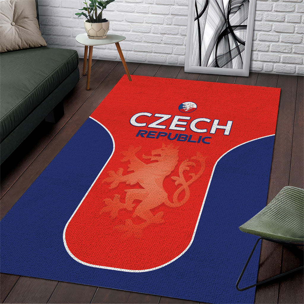 Czechia Football 2026 Area Rug National Lion Unique Style