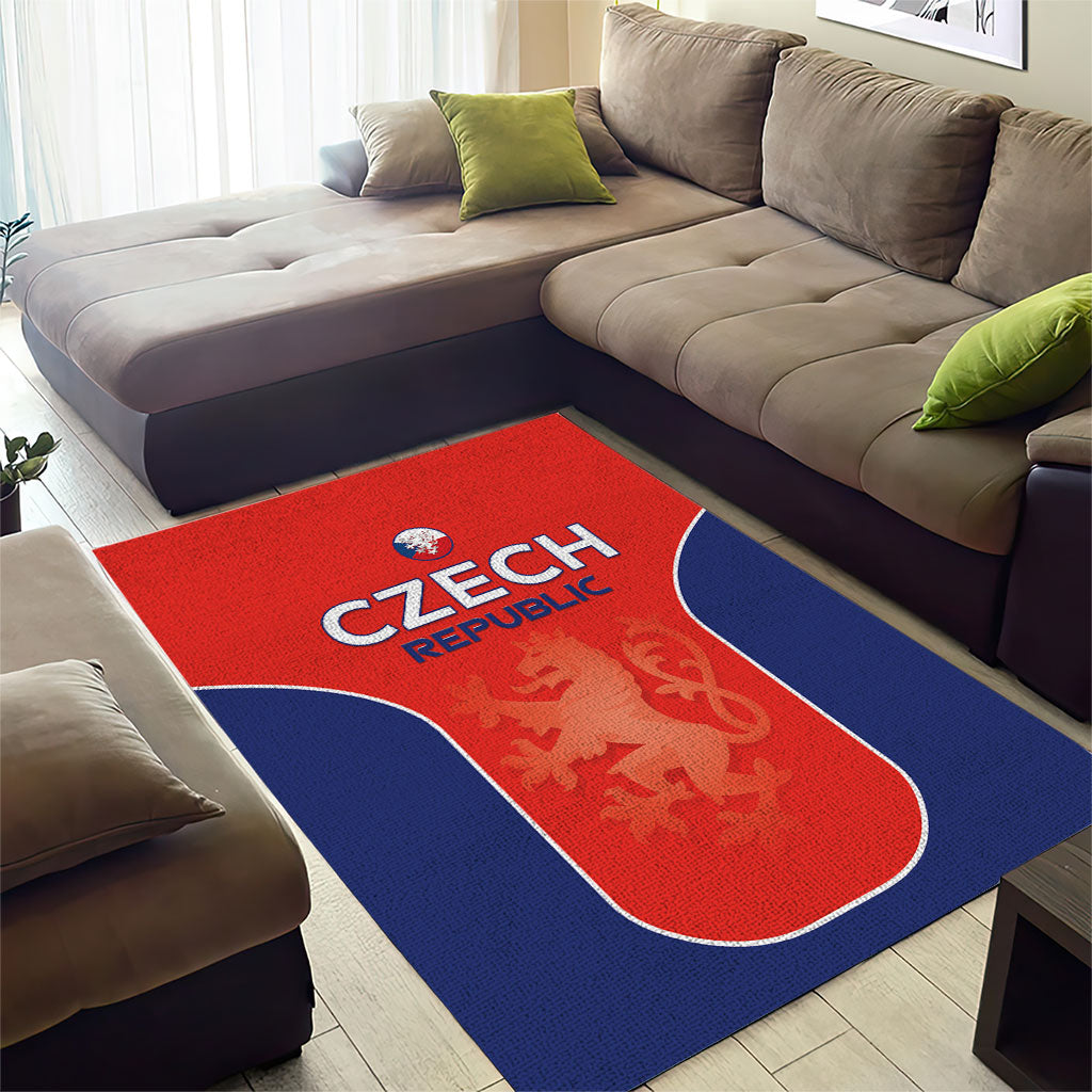 Czechia Football 2026 Area Rug National Lion Unique Style