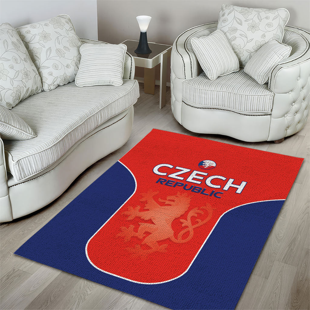 Czechia Football 2026 Area Rug National Lion Unique Style