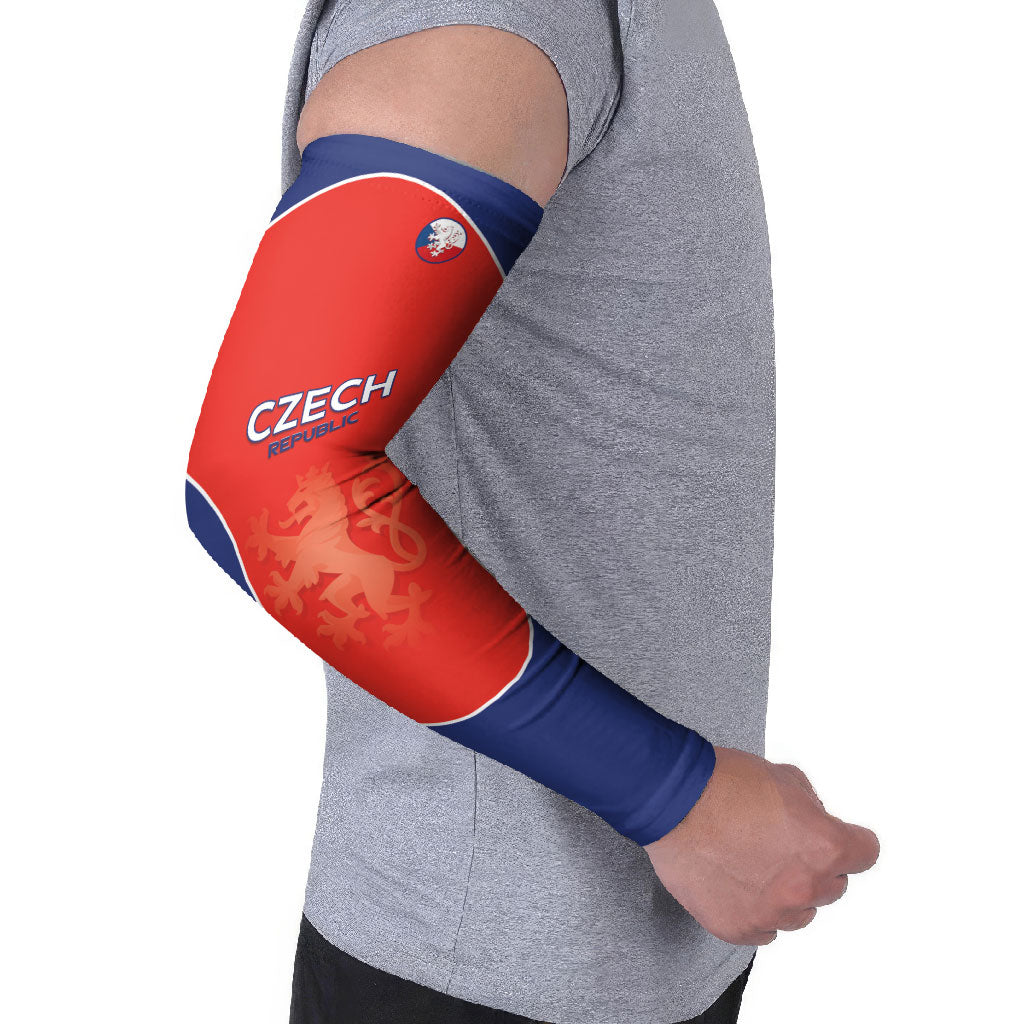 Custom Czechia Football 2026 Arm Sleeves National Lion Unique Style