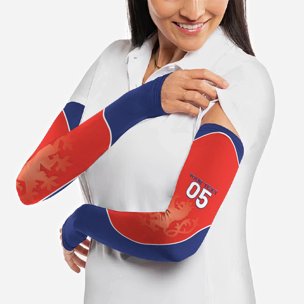 Custom Czechia Football 2026 Arm Sleeves National Lion Unique Style