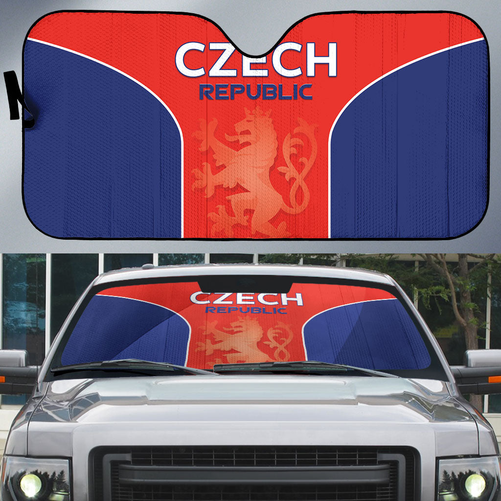 Czechia Football 2026 Auto Sun Shade National Lion Unique Style