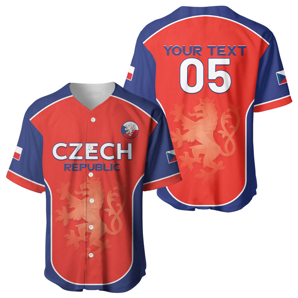 Custom Czechia Football 2026 Baseball Jersey National Lion Unique Style