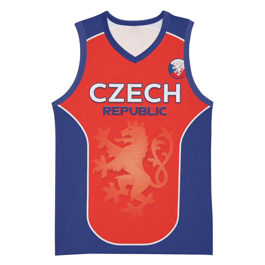 Custom Czechia Football 2026 Basketball Jersey National Lion Unique Style