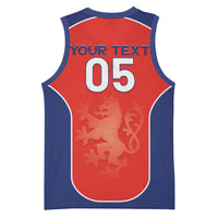 Custom Czechia Football 2026 Basketball Jersey National Lion Unique Style