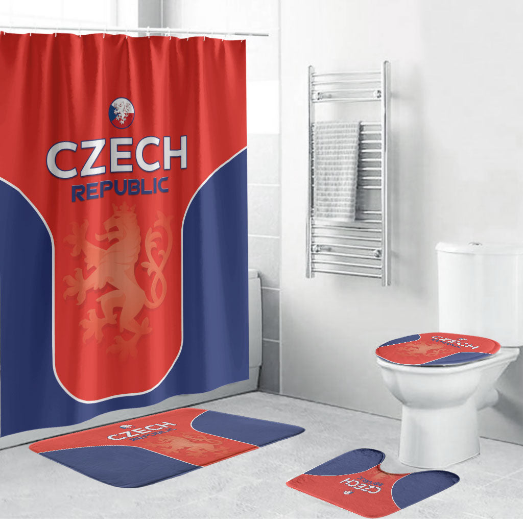 Czechia Football 2026 Bathroom Set National Lion Unique Style