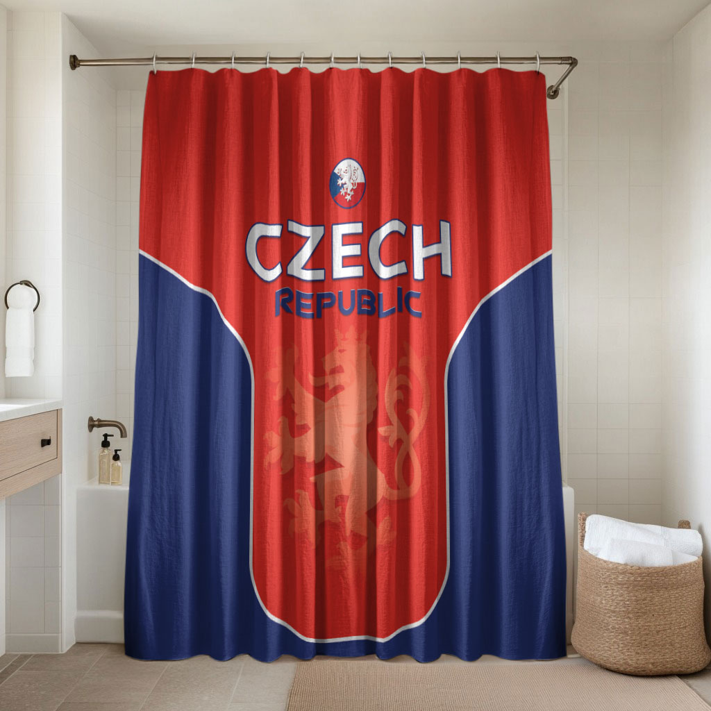 Czechia Football 2026 Bathroom Set National Lion Unique Style
