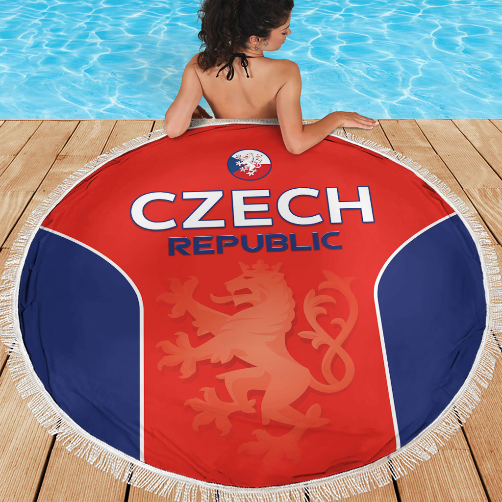 Czechia Football 2026 Beach Blanket National Lion Unique Style