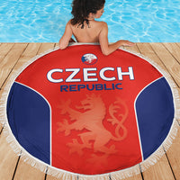 Czechia Football 2026 Beach Blanket National Lion Unique Style