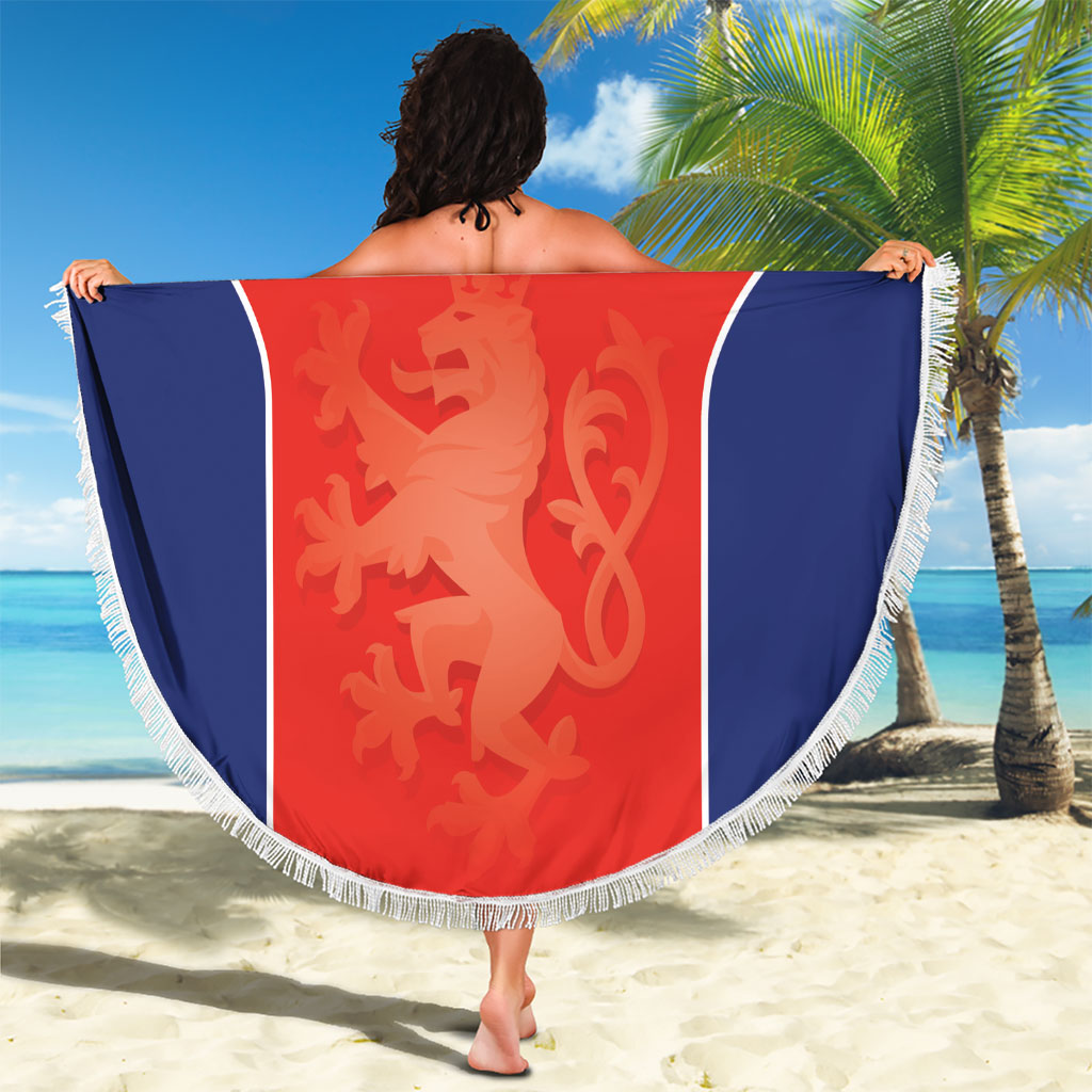 Czechia Football 2026 Beach Blanket National Lion Unique Style