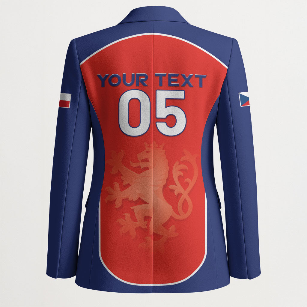 Custom Czechia Football 2026 Blazer National Lion Unique Style