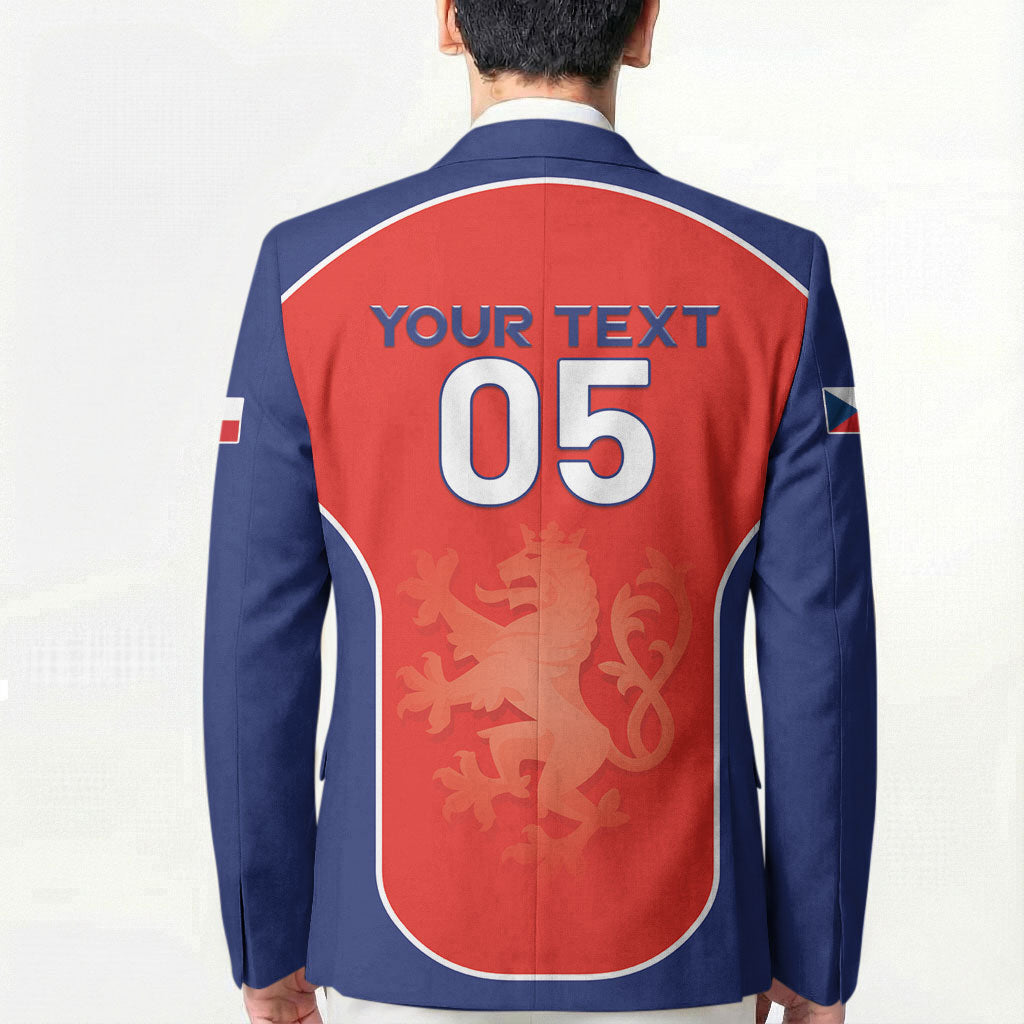 Custom Czechia Football 2026 Blazer National Lion Unique Style