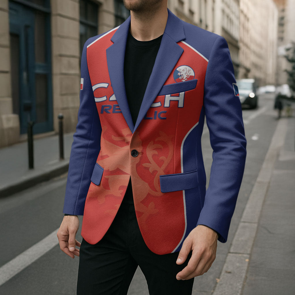 Custom Czechia Football 2026 Blazer National Lion Unique Style