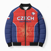 Custom Czechia Football 2026 Bomber Puffer Jacket National Lion Unique Style