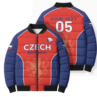 Custom Czechia Football 2026 Bomber Puffer Jacket National Lion Unique Style