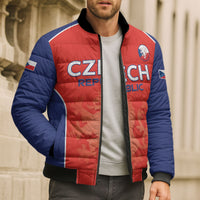 Custom Czechia Football 2026 Bomber Puffer Jacket National Lion Unique Style