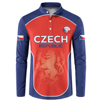 Custom Czechia Football 2026 Button Sweatshirt National Lion Unique Style