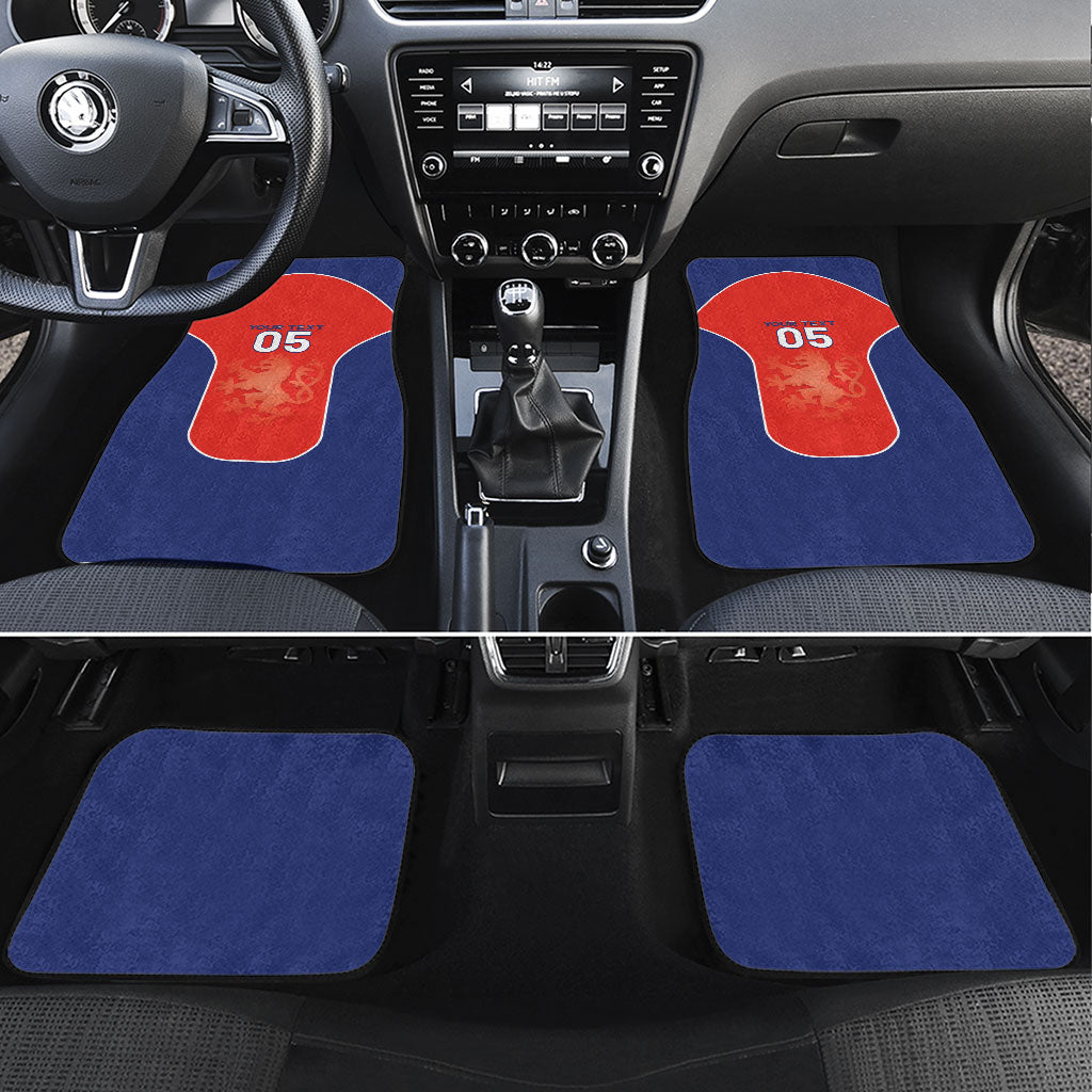 Custom Czechia Football 2026 Car Mats National Lion Unique Style