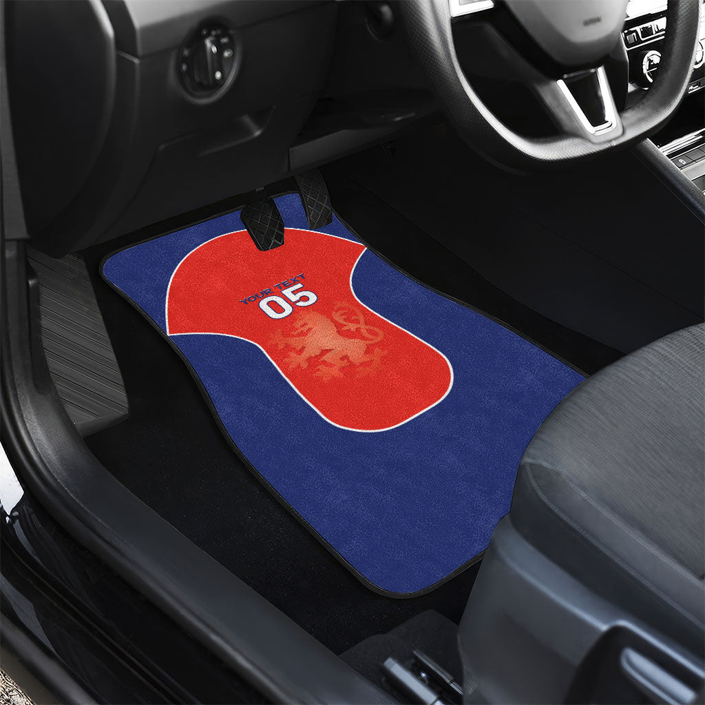 Custom Czechia Football 2026 Car Mats National Lion Unique Style