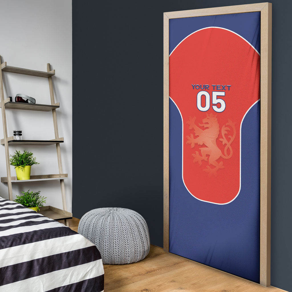 Custom Czechia Football 2026 Door Cover National Lion Unique Style