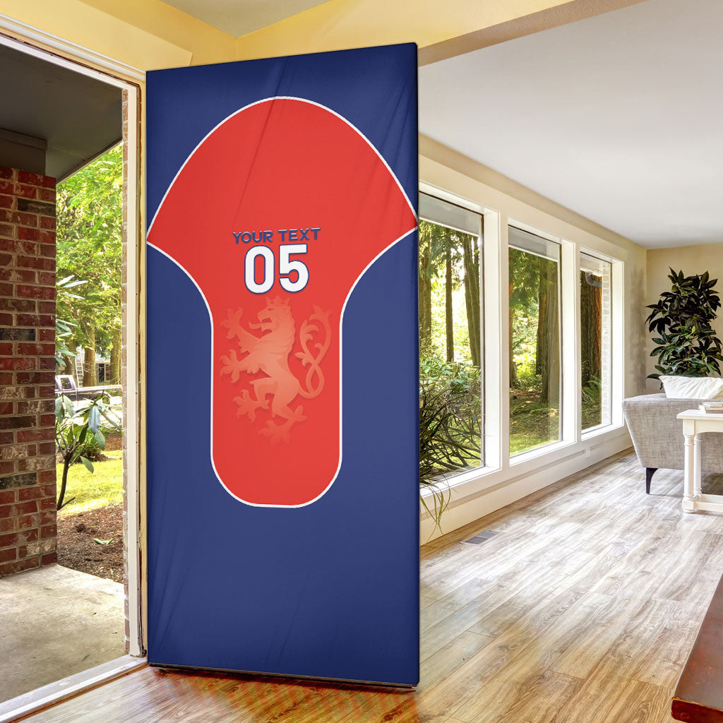 Custom Czechia Football 2026 Door Cover National Lion Unique Style