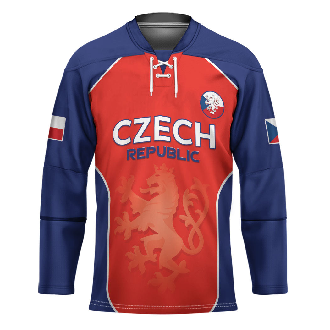 Custom Czechia Football 2026 Hockey Jersey National Lion Unique Style