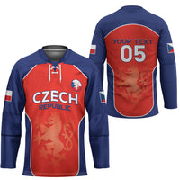 Custom Czechia Football 2026 Hockey Jersey National Lion Unique Style