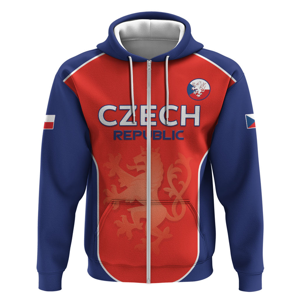 Custom Czechia Football 2026 Hoodie National Lion Unique Style