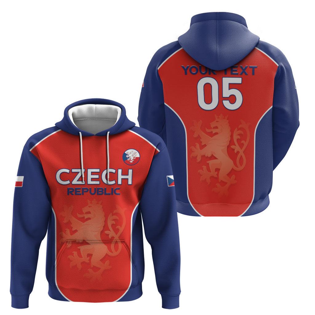 Custom Czechia Football 2026 Hoodie National Lion Unique Style