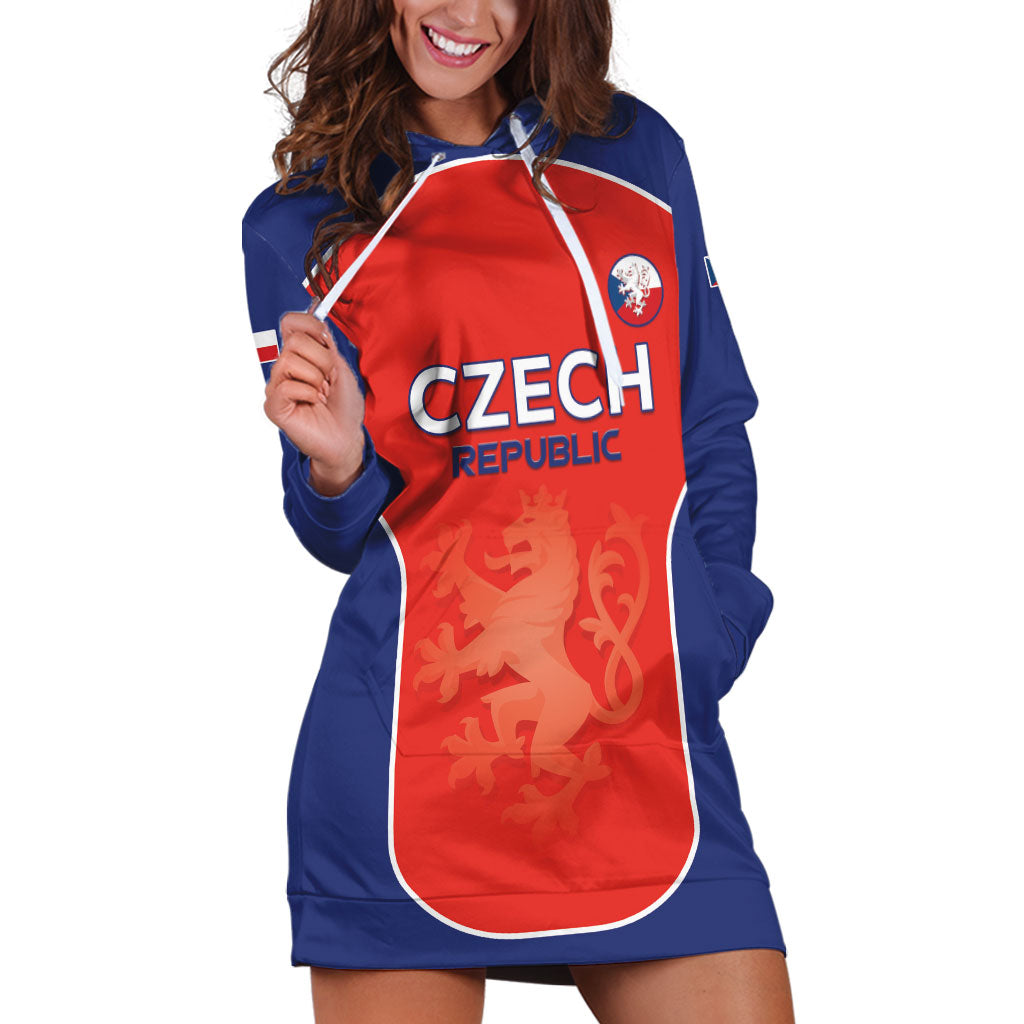 Custom Czechia Football 2026 Hoodie Dress National Lion Unique Style